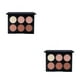 thumbnail image 4 of Qarigey Kit de contorno facial 6 colores para principiantes Herramientas de maquillaje Corrector Círculos negros Paleta de crema de pincel Tipo 2 2Conjunto, 4 of 6