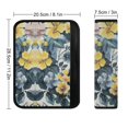 thumbnail image 6 of WYYP Flowers Leaves Foliage Comfortable Car Seat Strap Pads Seat Belt Cover Pad Ideal for Car Interior Accessories 2Pcs, 6 of 6