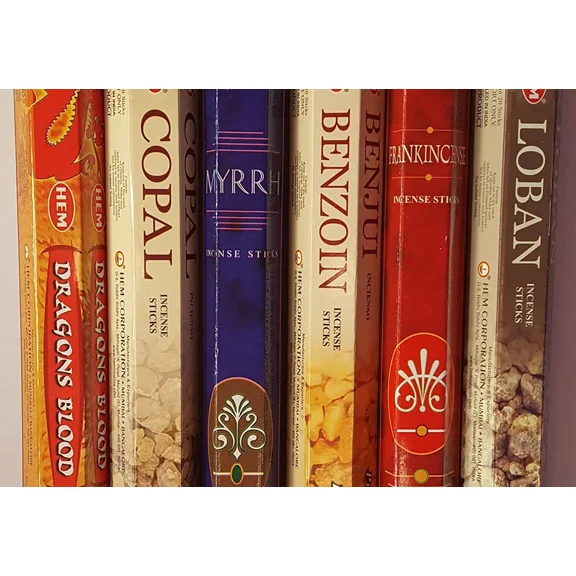 Hem Six Incense Resin Scents Collection/Assortment