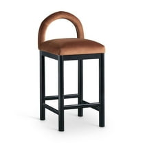 Meridian Furniture Conrad Cognac Velvet Counter Stool