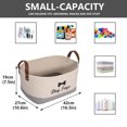thumbnail image 5 of Brabtod Storage Basket, Cotton Rope Dog Toy Basket , 16.5"x10.6"x 7.5" Puppy Bins, Laundry Basket Storage Bin - Perfect for Organizing Pet Toys, Blankets, Leashes, Pee Mats and Diapers, 5 of 9