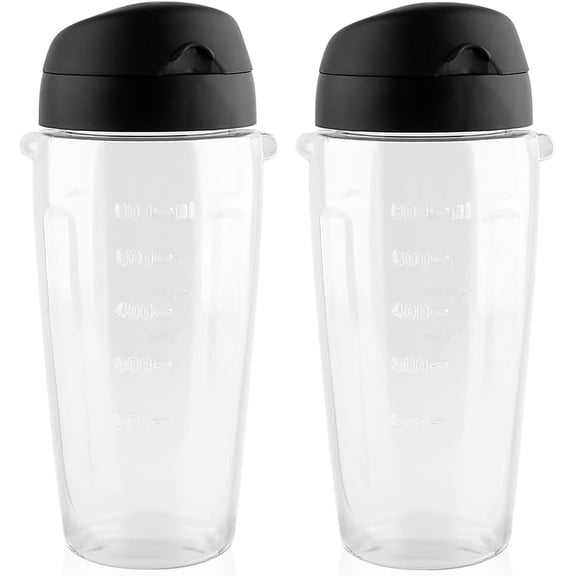 2 pieces Oster Blender Replacement Parts Cups 20oz Smoothie Bottle Accessory Compatible with Oster Classic Series Blender