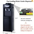 thumbnail image 2 of WSYW Hot & Cold Top Loading Water Dispenser, 5 Gallon Water Cooler Dispenser with Child Safety Lock, Ideal for Home Office Use, Black, 2 of 7