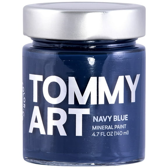 Tommy Art Chalk-Based Mineral Paint 140ml-Navy Blue