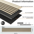thumbnail image 2 of Lovableguy Acoustic Wood Panels,2 PCS 94.5" x 12.6" Soundproof Wall Panels for Decoration Bedroom,Oak, 2 of 7