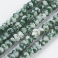 thumbnail image 2 of Natural Green Spot Jasper Beads Strands Faceted Rondelle 4~4.5x2~2.5mm Hole: 1mm about 150pcs/strand 15.1 inch~15.3 inch(38.5~39cm), 2 of 3