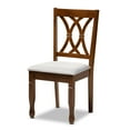 thumbnail image 3 of Baxton Studio Augustine Modern And Contemporary Grey Fabric Upholstered And Walnut Brown Finished Wood 7-Piece Dining Set, 3 of 9