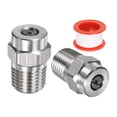 thumbnail image 1 of 2 piezas de puntas de limpieza de superficie de 15 grados, diámetro de 1.156 mm, macho NPT de 1/4" de acero inoxidable con cinta de sellado, 1 of 1
