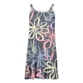 thumbnail image 5 of EGNMCR Robes de Fête pour Femmes Mode Femmes Été Sans Manches Décontractée Imprimée Dos Nu Robe Mini, 5 of 5