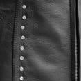 thumbnail image 5 of First Mfg Co - Diana - Women's Motorcycle Biker Riding Black Leather Vest - Extra Small, 5 of 5
