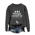 thumbnail image 4 of Sweat à Capuche Sans Manches à Manches Longues Imprimé Arbre de Noël pour Femmes, 4 of 4