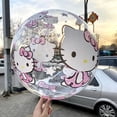 thumbnail image 4 of Juego de 6 globos transparentes con estampado Kawaii de Hello Kitty Sanrio para decoración de muebles de boda y fiestas de cumpleaños, regalos para niños, juguetes, 4 of 5