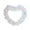 E, variant on chaungfeng Valentines Day Heart Shape Garland, Front Door Hanging Wreath Decoration for Wedding Engagement Anniversary Party Supplies (H)