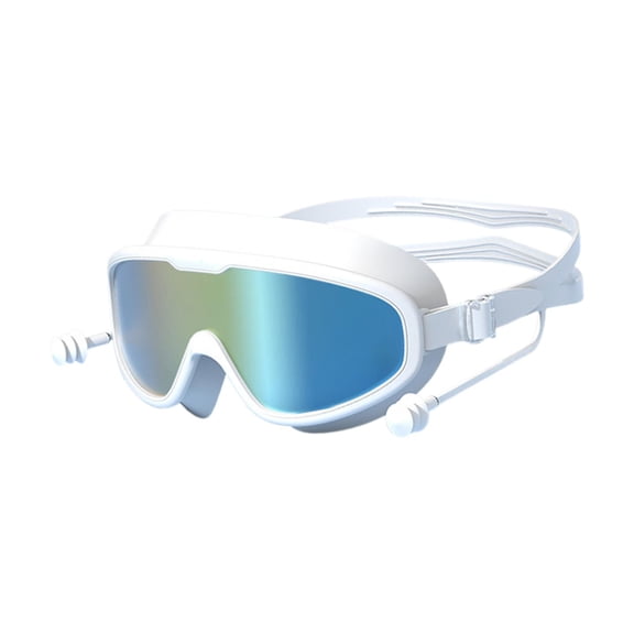 Gafas de Natación, Gafas de Natación con Tapón para Los Oídos Tapones para Los Oídos a Prueba de Fugas Gafas de Visión Amplia Gafas de Natación para D Estilo H