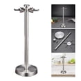 thumbnail image 3 of 304 Stainless Steel Kitchen Utensil Holder 360 Degree Rotating Carousel 6 Hooks, 3 of 10