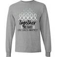 thumbnail image 3 of Inktastic Together, We Fight Lung Cancer Awareness Long Sleeve T-Shirt, 3 of 5