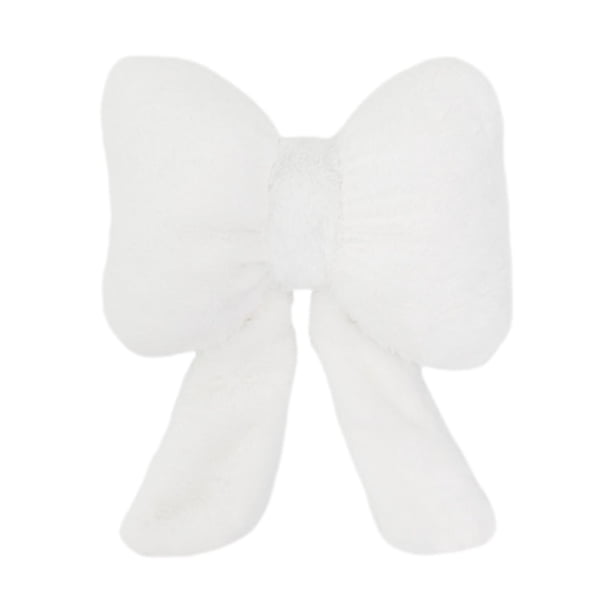 Almohada de coche para el cuello, suave, cómoda, para conducir, para casa, ergonómica, de felpa, para la oficina Blanco