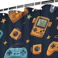 thumbnail image 3 of Retro Consoles Games Icons Blue Pattern Shower Curtain 72"x84" ,Bathroom Decorative Shower Curtains Set with 12 Hooks,Modern Waterproof Washable Shower Curtain, 3 of 6