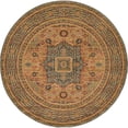 thumbnail image 1 of Unique Loom Austin Geometric Area Rug 6' x 6' Round Navy Blue/Tan, 1 of 1