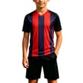 thumbnail image 3 of Soccer Jersey Set Summer Vacation Outfits For Boys 2026 With Mesh Shorts Kids Short Sleeve Football T-Shirt Tops Breathable Athletic Training Sports Uniforms 2-13Y Birthday Graduation Gifts, 3 of 5