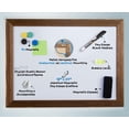 thumbnail image 3 of Real Wooden Framed Magnetic Dry Erase Whiteboard, 18" X 24", Vertical/Horizontal Wall Mount, Includes Black Marker, Eraser and 4 Magnets, by Better Office Products (Rustic Brown), 3 of 5