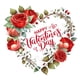 thumbnail image 4 of Pegatina de San Valentín para nevera, diseño de corazones y rosas, romántica para la pared del hogar. Estilo C, 4 of 9