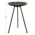 thumbnail image 2 of Kate and Laurel Laranya Modern Side Table, 15 x 15 x 22.5, Brown and Black, Chic Minimalist End Table, 2 of 6
