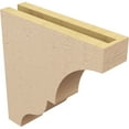 thumbnail image 5 of 3"W x 12"D x 12"H Thin Asheboro Rough Cedar Woodgrain TimberThane Corbel, Primed Tan, 5 of 6