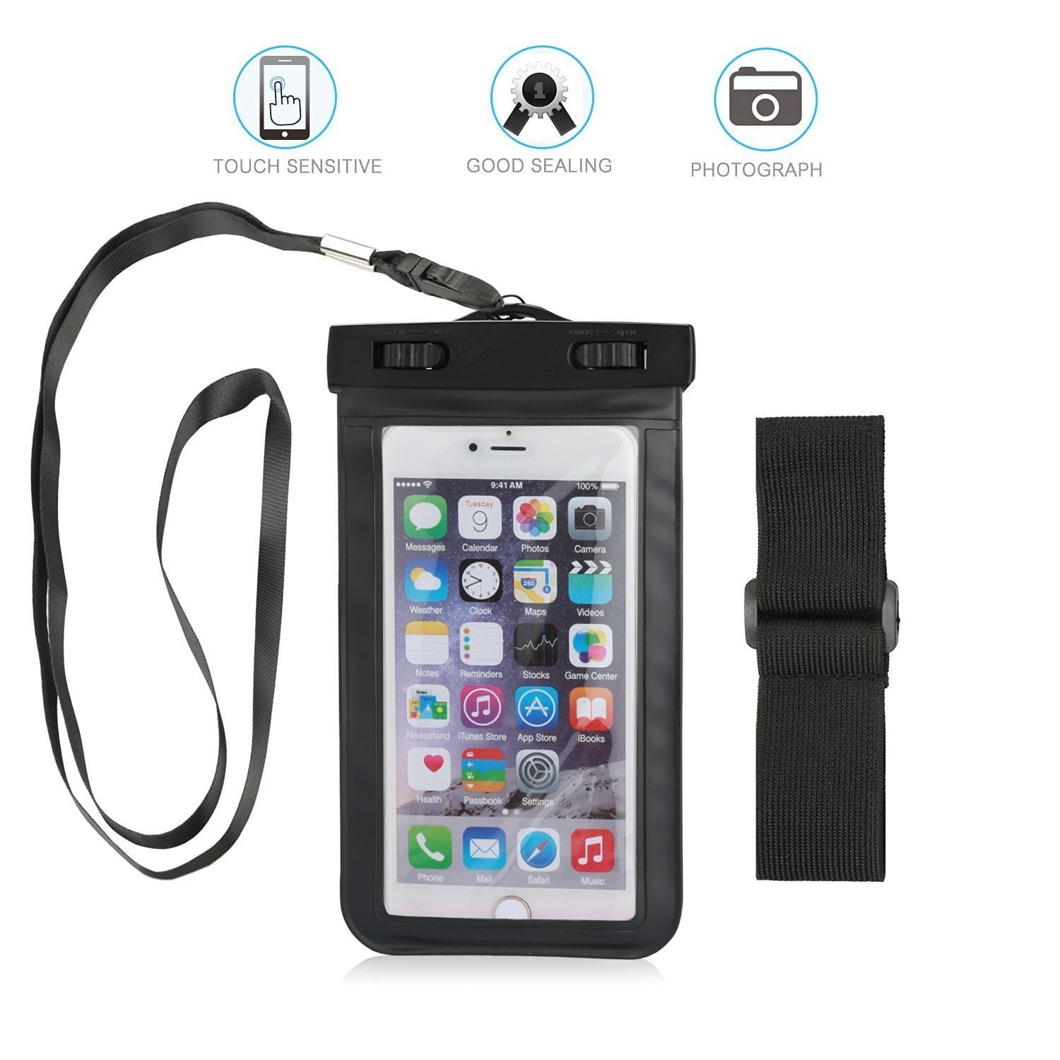 waterproof lanyard phone bag