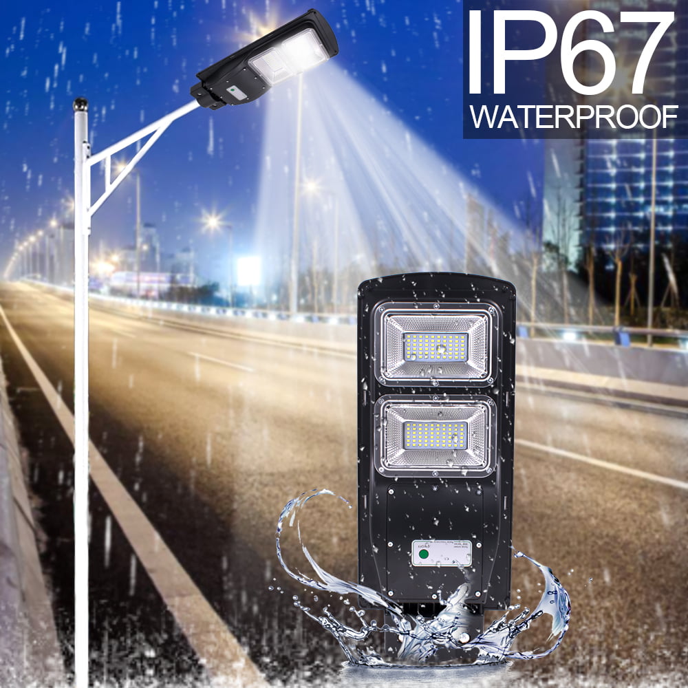 UK Street Light 108 LEDs 2100 Lumens Outdoor Solar Light Road 9000Mah Waterproof 