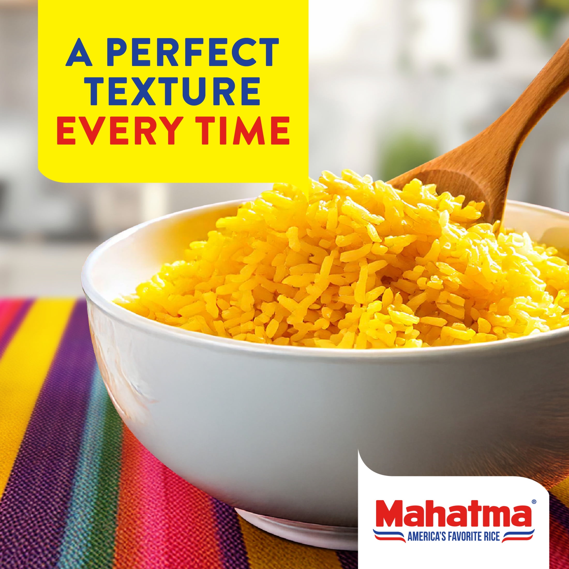 Mahatma Authentic Saffron Yellow Rice, Seasoned Rice with Spices, Gluten Free, 5 oz Bag