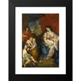 thumbnail image 2 of Jerzy Eleuter Szymonowicz Siemiginowski 13x18 Black Modern Framed Museum Art Print Titled - Portrait of Queen Maria Casimire with Children, 2 of 5