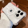 thumbnail image 2 of Shockproof Transparent Magnetic Phone Case For iPhone 15 14 13 11 12 Pro Max 15 Plus For Magsafe Wireless Charge Acrylic Cover, 2 of 5