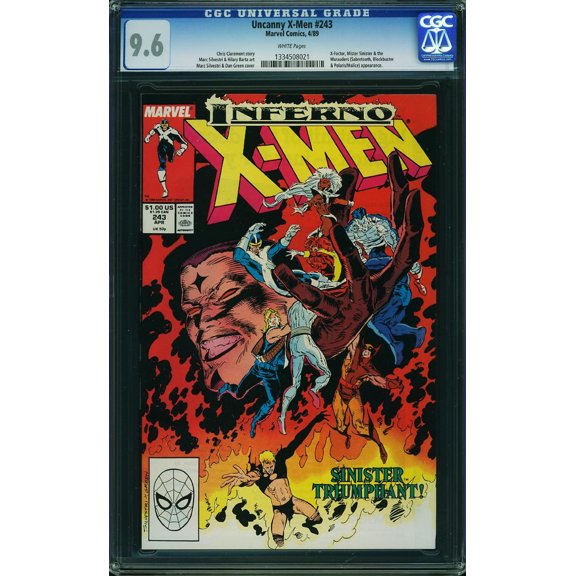 Uncanny X-Men #243 - CGC 9.6 Comic Book