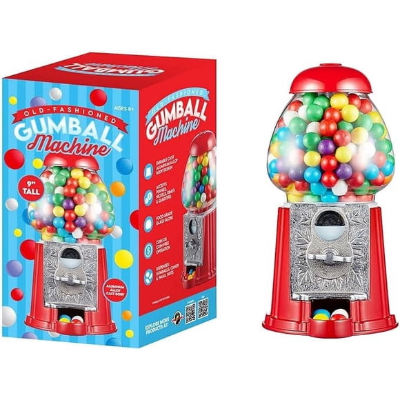 Mind Games 9"  Metal Gumball Machine for Kids and Adults