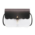 thumbnail image 1 of Shoulder Bag Large Capacity Contrast Color Adjustable Shoulder Strap Magnetic Snap Closure Waterproof Travel Faux Pearl Pendant Ladies Handbag, 1 of 10