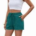 thumbnail image 3 of Activewear Lounge Textured Shorts Blue S, 3 of 8