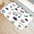 thumbnail image 3 of Art Graffiti Flannel Floor Mat Geometric Bathroom Decor Carpet Non-Slip for Living Room Kitchen Welcome Doormat, 3 of 6
