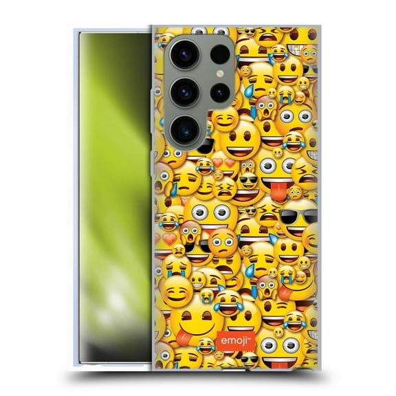 Head Case Designs Officially Licensed emoji® Full Patterns Smileys Soft Gel Case Compatible with Samsung Galaxy S23 Ultra 5G