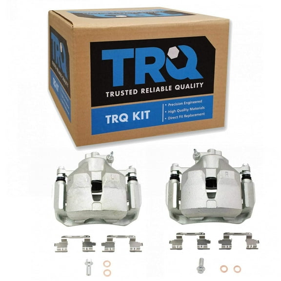 TRQ Front Brake Caliper Set Compatible with 2002-2006 Toyota Camry