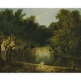 thumbnail image 3 of Richard Wilson 14x12 Black Modern Framed Museum Art Print Titled - View of the Wilderness in St. James's Park (1770 - 1775), 3 of 5