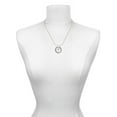 thumbnail image 3 of Delight Jewelry Silvertone Number - 7 - Silver-tone You Mean the World to Me Ring Necklace, 18", 3 of 4