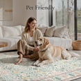 thumbnail image 4 of KUETH 5x7 Vintage Area Rugs Machine Washable Rugs for Living Room, Non Slip Flat Pile Rug with Rubber Backing, Boho Rug for Entryway Bedroom Dining Room Home Office, 4 of 12