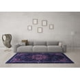 thumbnail image 3 of Ahgly Company Machine Washable Indoor Rectangle Persian Blue Traditional Area Rugs, 8' x 10', 3 of 4