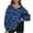Multicolor 17, variant on Womens Plus Size T-Shirt Half Zip Long Sleeve V Neck Trendy Floral Print Loose Fitting Casual Pullover Tee Tops,Multicolor 15,2XL