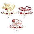 thumbnail image 2 of Ruiboury Valentine's Day themed letter cake topper, 2 of 9