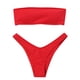 thumbnail image 1 of Gibobby Bañador de Bikini Traje de baño de control Bikini Traje de baño de cintura alta para dos mujeres Conjunto de tankinis(Rojo,CH), 1 of 5