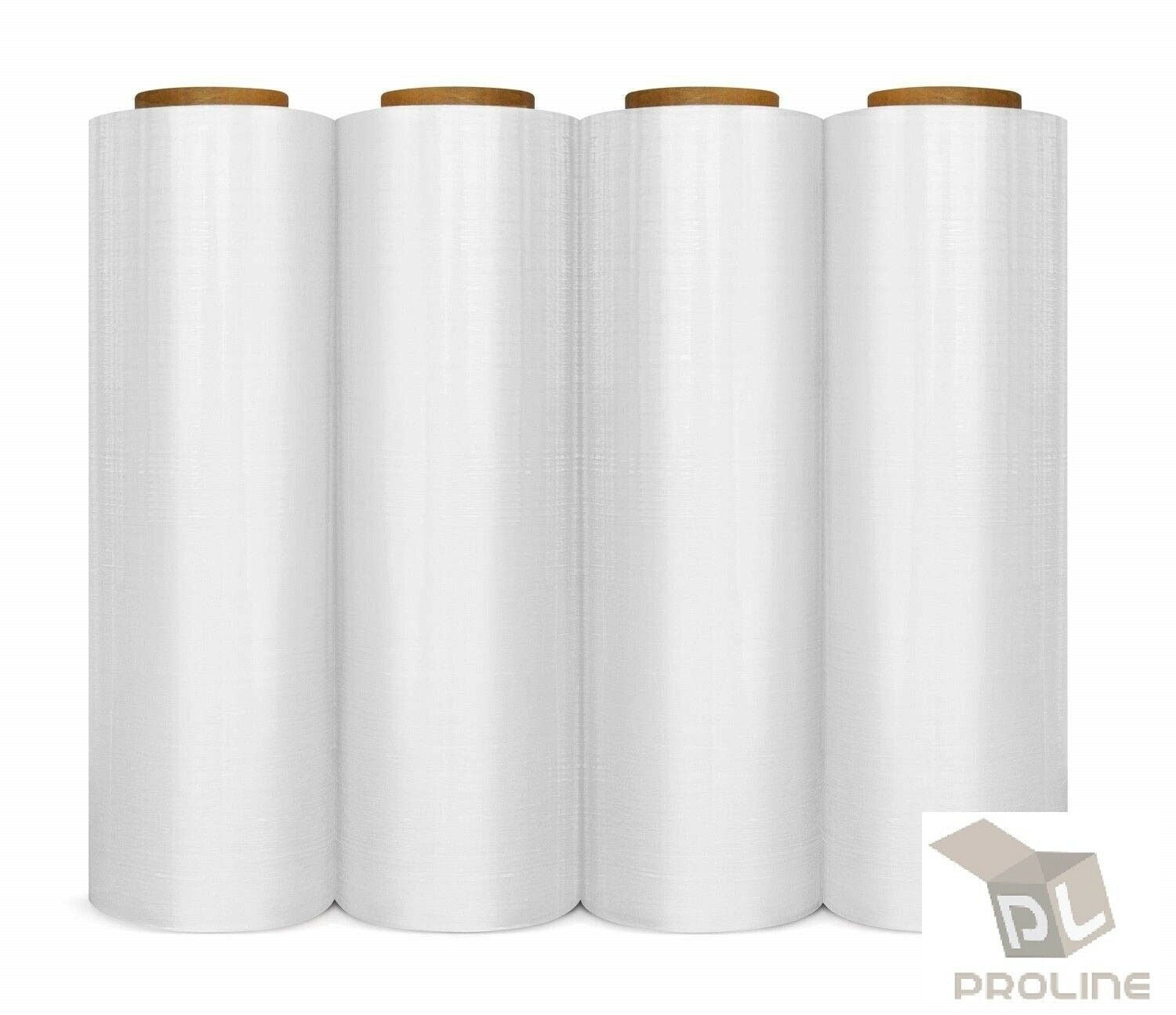 1 Roll 80 Gauge Cast Hand Stretch Wrap 18" x 1000' Plastic Bundling