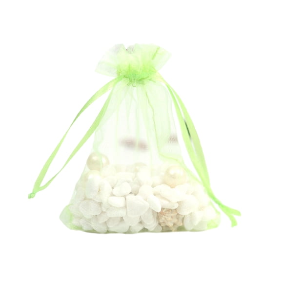 Cateissary Bolsa de regalo con cordón de 100 piezas, accesorios, paquete de malla, suministros para fiesta, boda, Color sólido, bolsa para Almacenamiento y organización del hogar