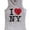 White, variant on Tank Top Ladies Heart Logo Womens New York City Summer White, Medium